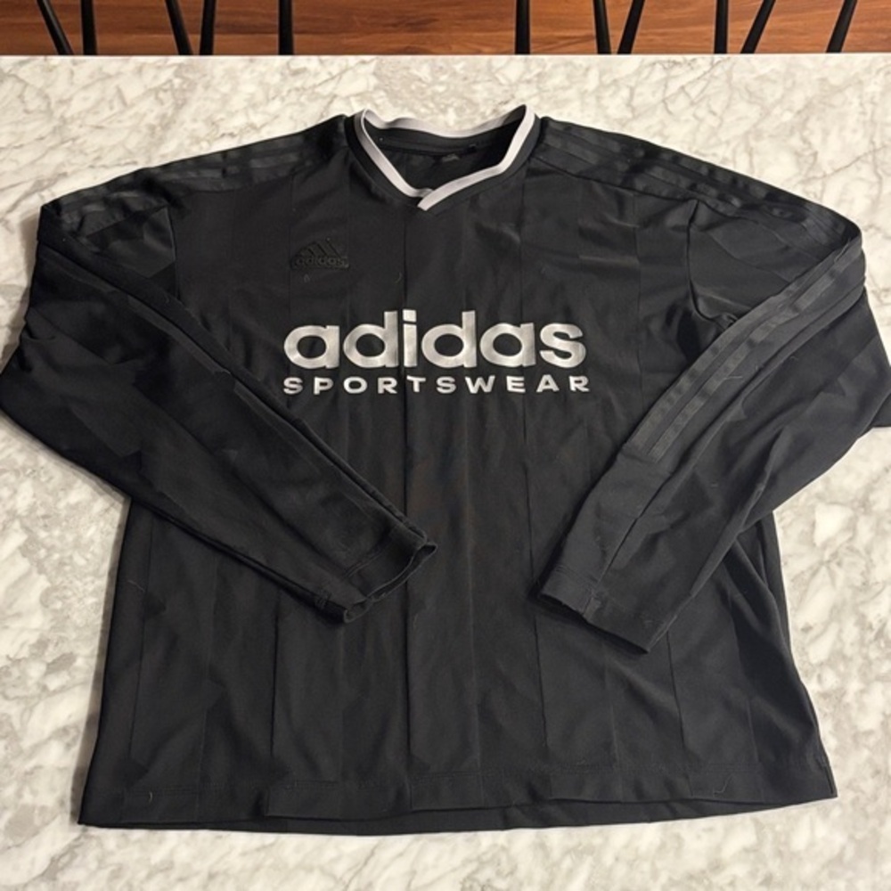 Adidas Black and silver Sportswear Top
